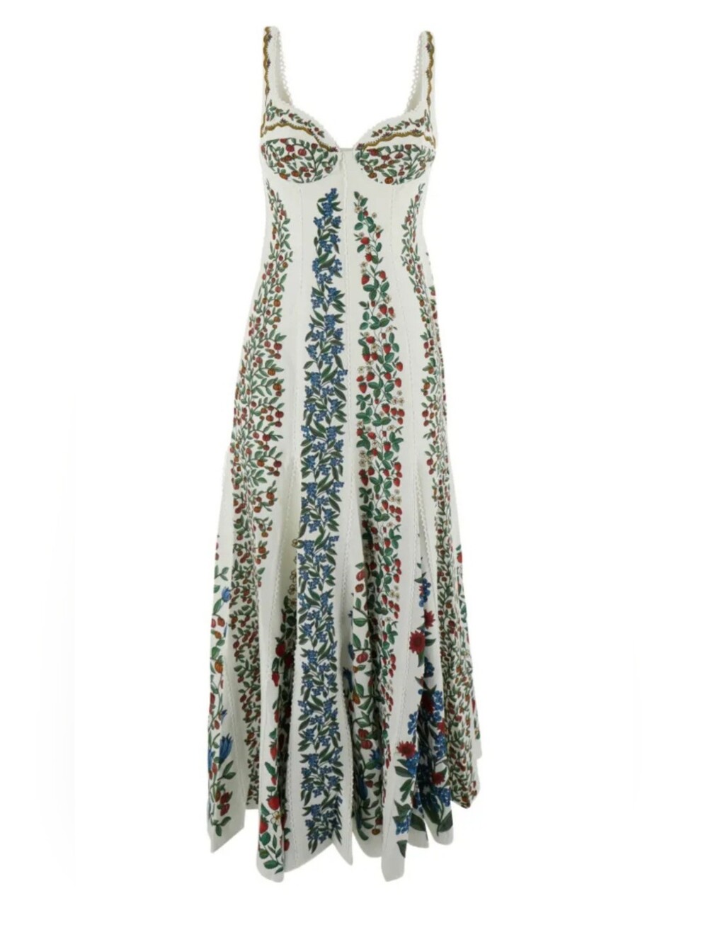 Farm Rio Berry Print Linen Blend Midi Dress - Picture 4 of 10